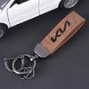 URDV7 Car Styling Vintage Leather Keychain Zinc Alloy Key Ring For Kia KN Rio Ceed Sportage Cerato Soul Sorento K2 K5 Picanto Optima