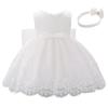 Infant Girls' First Birthday Lace Princess Dress with Bow