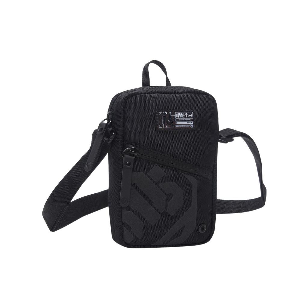 New LiNing Fabric Shoulder Bag Crossbody Bag Unisex Black ABDS443-1