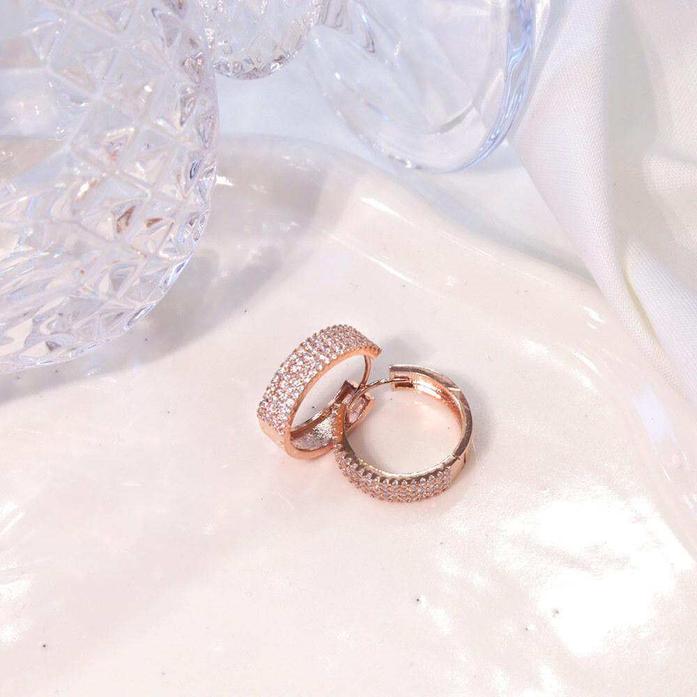 Dieuamour 14K Gold Pin Amity One-Touch Earrings