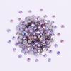 Iridescent Violet Silver Flat-Back Rhinestones for DIY Nail Art & Jewelry
