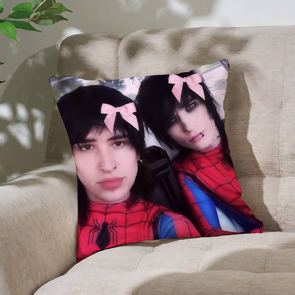 CoolJake Webber Johnnie GGuilbert Customizable Square Pillowcases Stylish And Soft Perfect For Beds Cars And Sofas