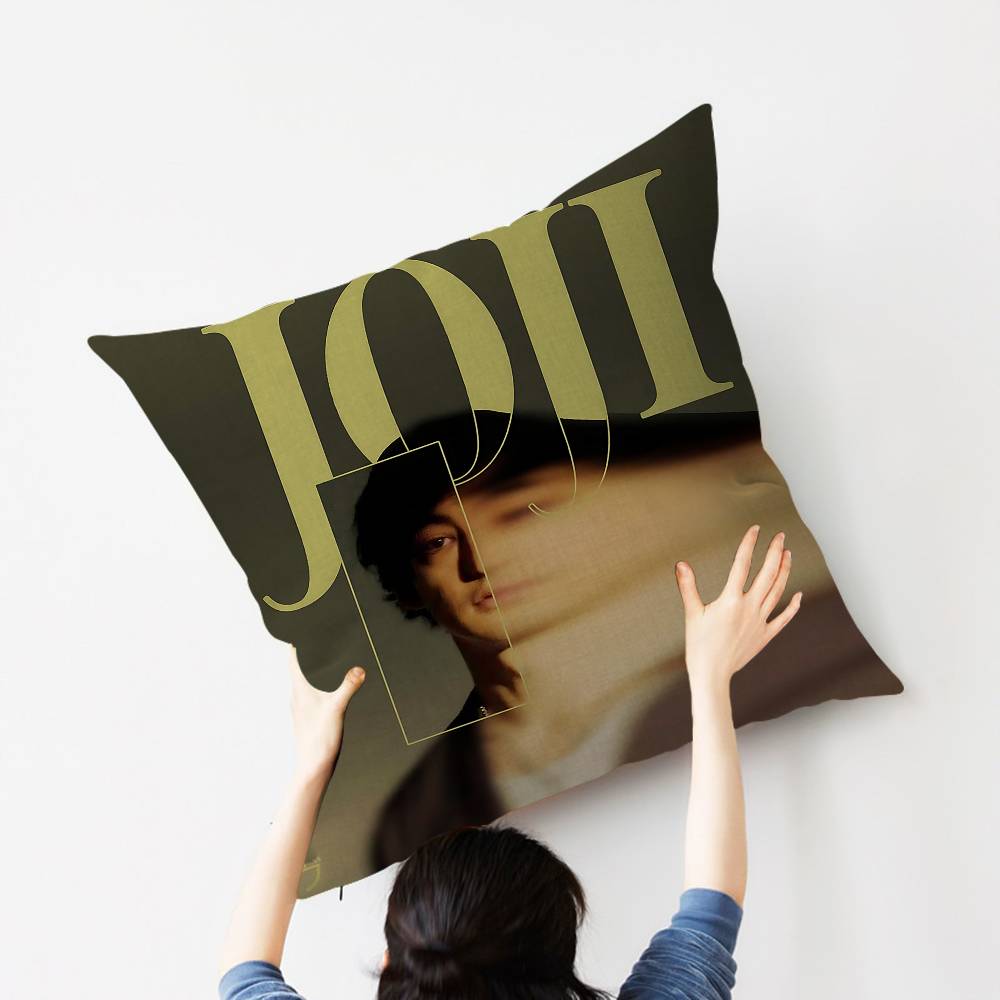 Singer Joji Pillow Covers Cartoon Sofa Decorative Home Double-Sided Printing Short Plush Cute Cushion Cover