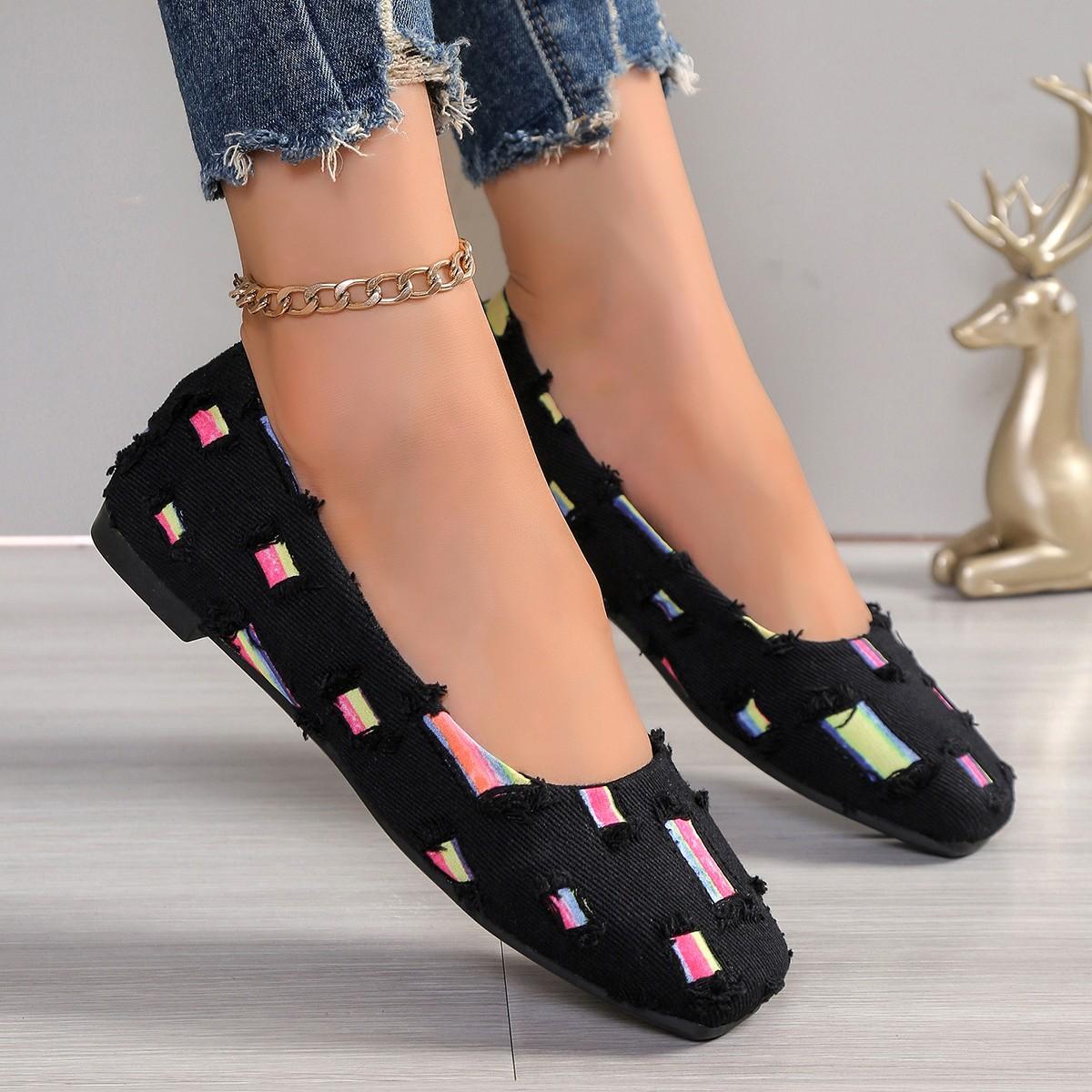 

Fashionable Summer Lightweight Mother Shoes Slip on Med Heels Casual Non Slip Wedge Pumps Footwear 43 чорний