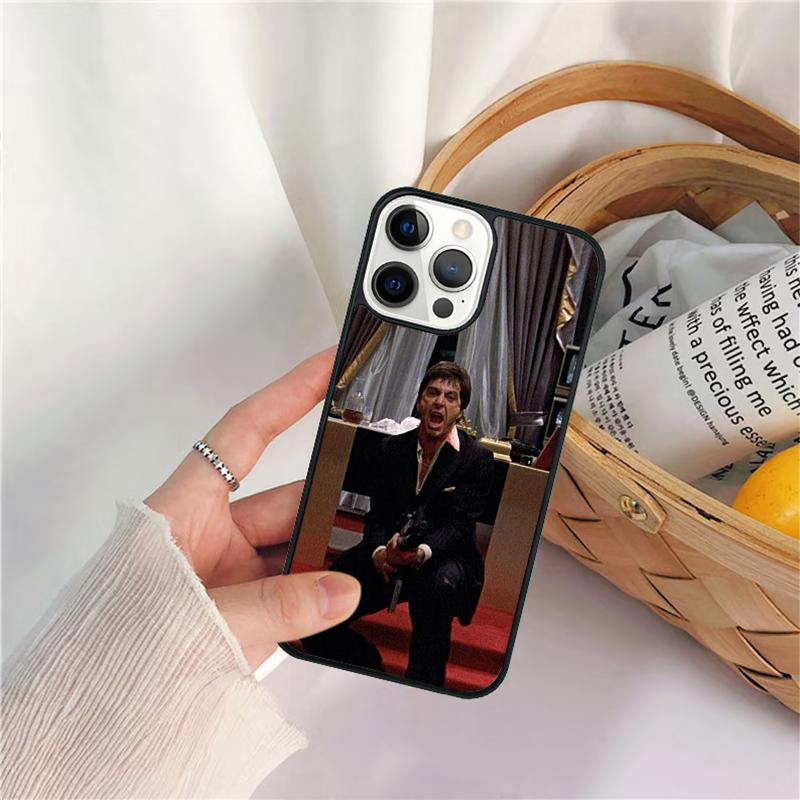 Tony Montana Scarface Phone Case For iPhone 17 Air 16 15 14 11 12 13 Pro  MAX Plus coque Cover Shell