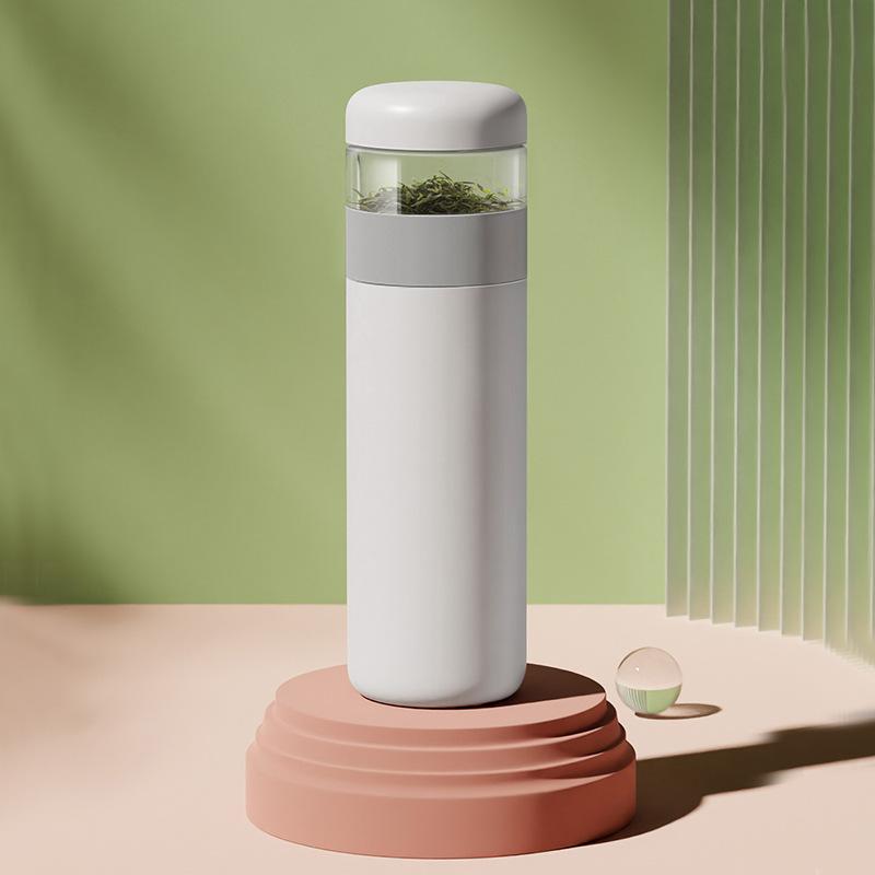 

Бытовая кружка-термос из нержавеющей стали 316, простая, с отделением для чая, офисная, противоударная, с измерением температуры, умная, портативная 400ml