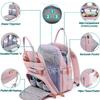 Foldable Waterproof Mommy Backpack with Bed - Multifunctional Large Capacity for Mother and Baby.