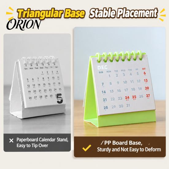 2027 Desktop Calendar Mini Desk Calendar, Spiral Bound Standing Flip Monthy Schedule Planner Small for Home Office