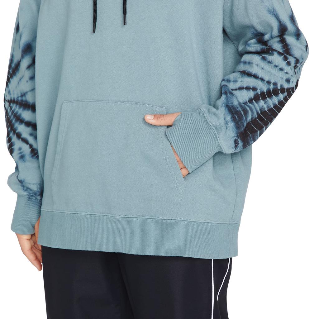Volcom Thermal Sweatshirt COSTUS with Thumbhole XS Women's (H4152305 / P/O FLEECE) Sleeves, Snowboard, GAH_Green Ash,