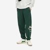 Li Ning Loose Comfortable Solid Color Knitted Sports Pants Men bottoms Green AKLUC65-5