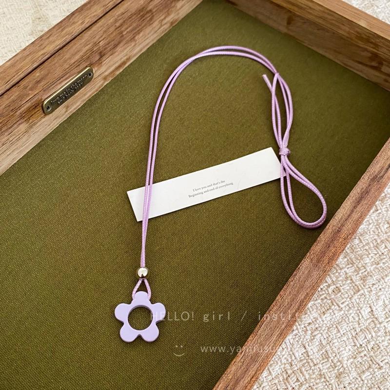 Korean Heart Comb Black Drawstring Necklace - Women's Fashion Choker Chain