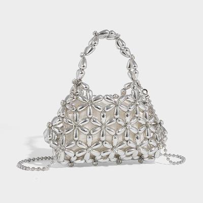 Personalized Hand-beaded Woven and Diamond-encrusted Air Dumplings Cloud Hand-held Crossbody Bag