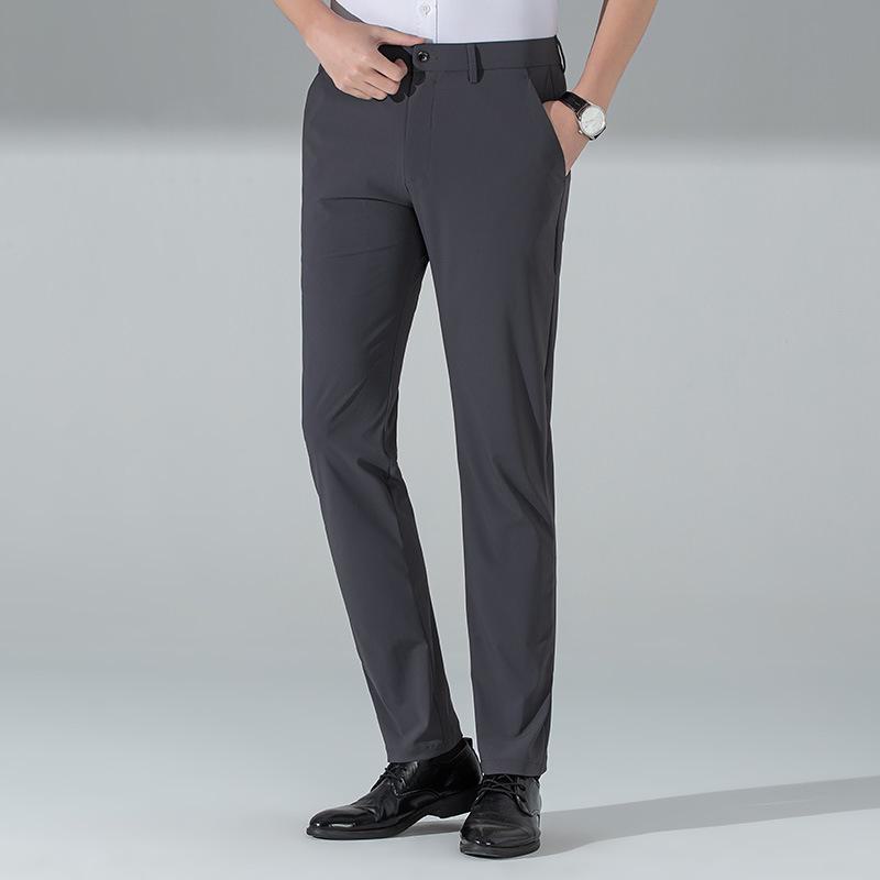 

Новые летние мужские повседневные брюки Ice Silk — легкие, антибактериальные 5A, идеально подходят для мужчин среднего возраста и молодых людей 29 (165/74A) серый