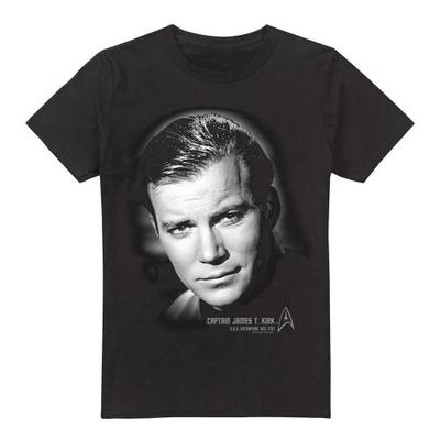 Captain Kirk Portrait T-Shirt für Herren