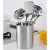 Iris Plaza Kitchen Tool Stand, Silver, 13.6 x 12.2 x 15.6 cm, Stainless Steel, Made in Japan, Tsubame Kitchen Series, TSK-4