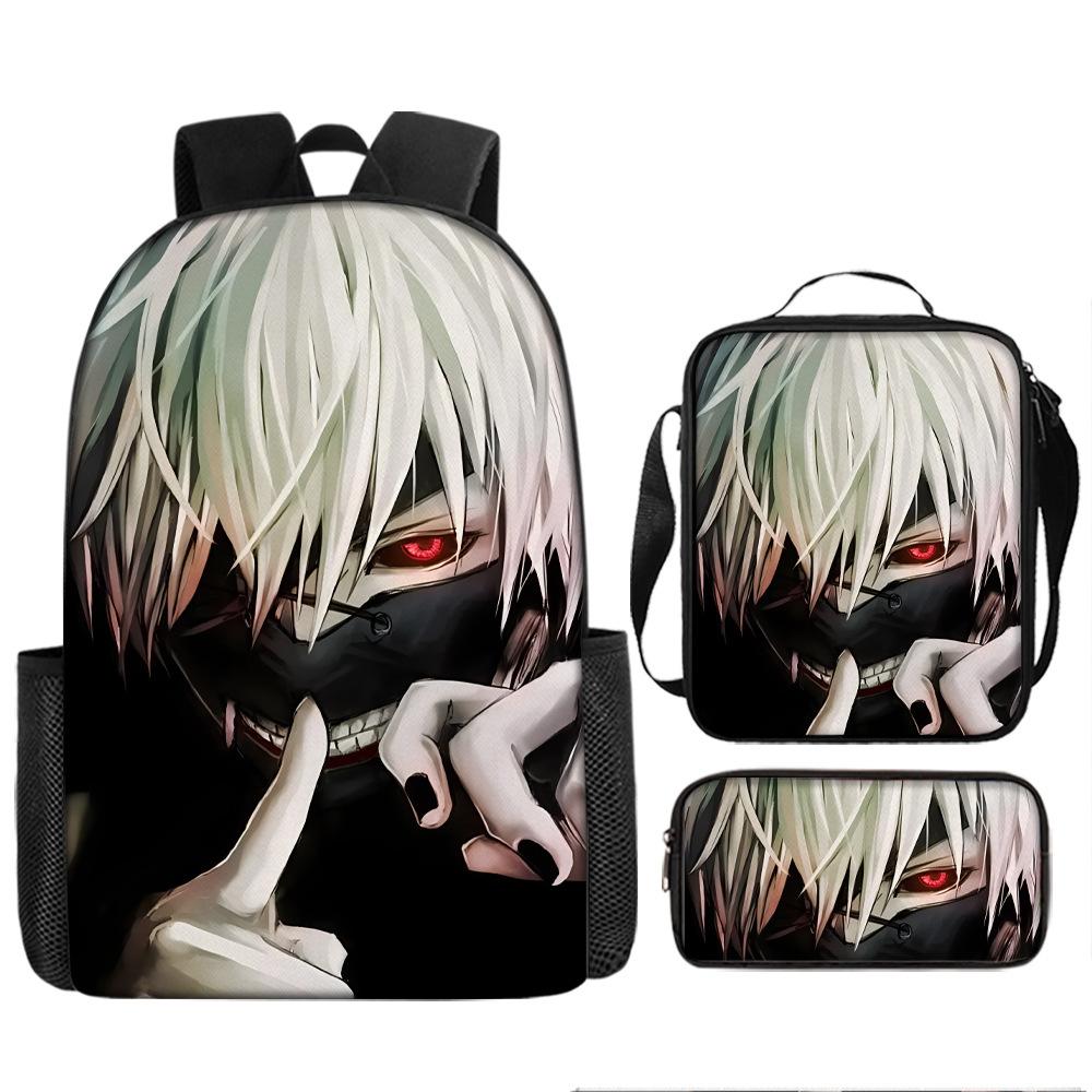 Anime Peripheral Backpack Tokyo Ghoul Food Backpack Kimuken School Bag Computer Bag Tokyo Ghoul Backpack