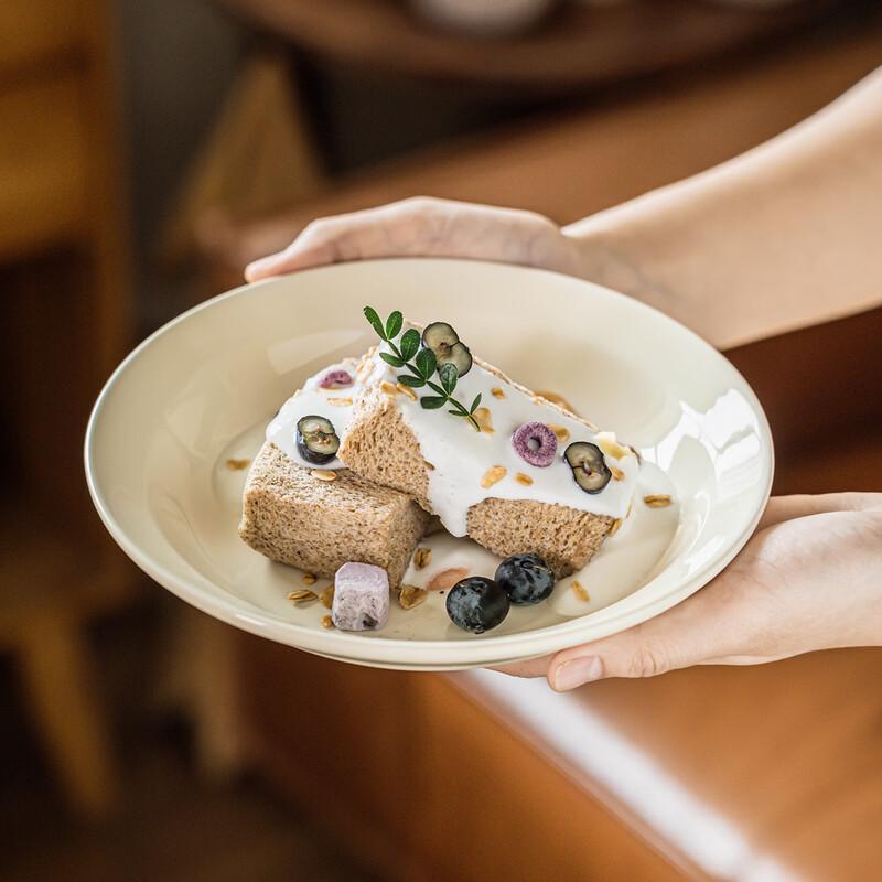 Deou Starlight Cream-Style Ceramic Deep Plate