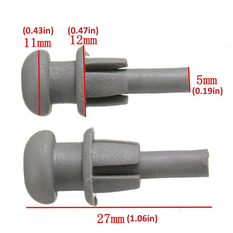 2 clip di ricambio per ripiano posteriore auto, clip di fissaggio terminale per ripiano bagagliaio per Citroen SAXO C2 C3 XSARA PICASSO