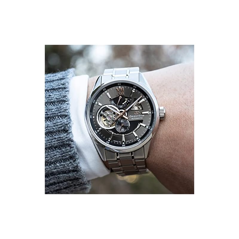 Orient Star RK-AV0005N Men's Automatic Watch, Modern Skeleton Design, Mechanical Movement, Made In Japan, with 2-Year Manufacturer's Warranty, Open