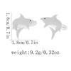 Funny Dolphin Shaped Mens Cufflinks Cute Whale Shark Marine Animal Design Sleeve Button For Suit Shirt Jewelry