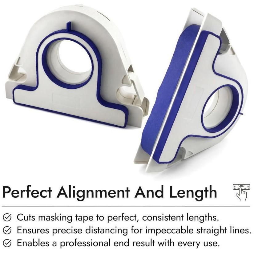 Painters Tape Applicator with Cutter for Masking Tape Dispenser, Painting Tool for Smooth Edge, Drywall, Trim and Ceilings