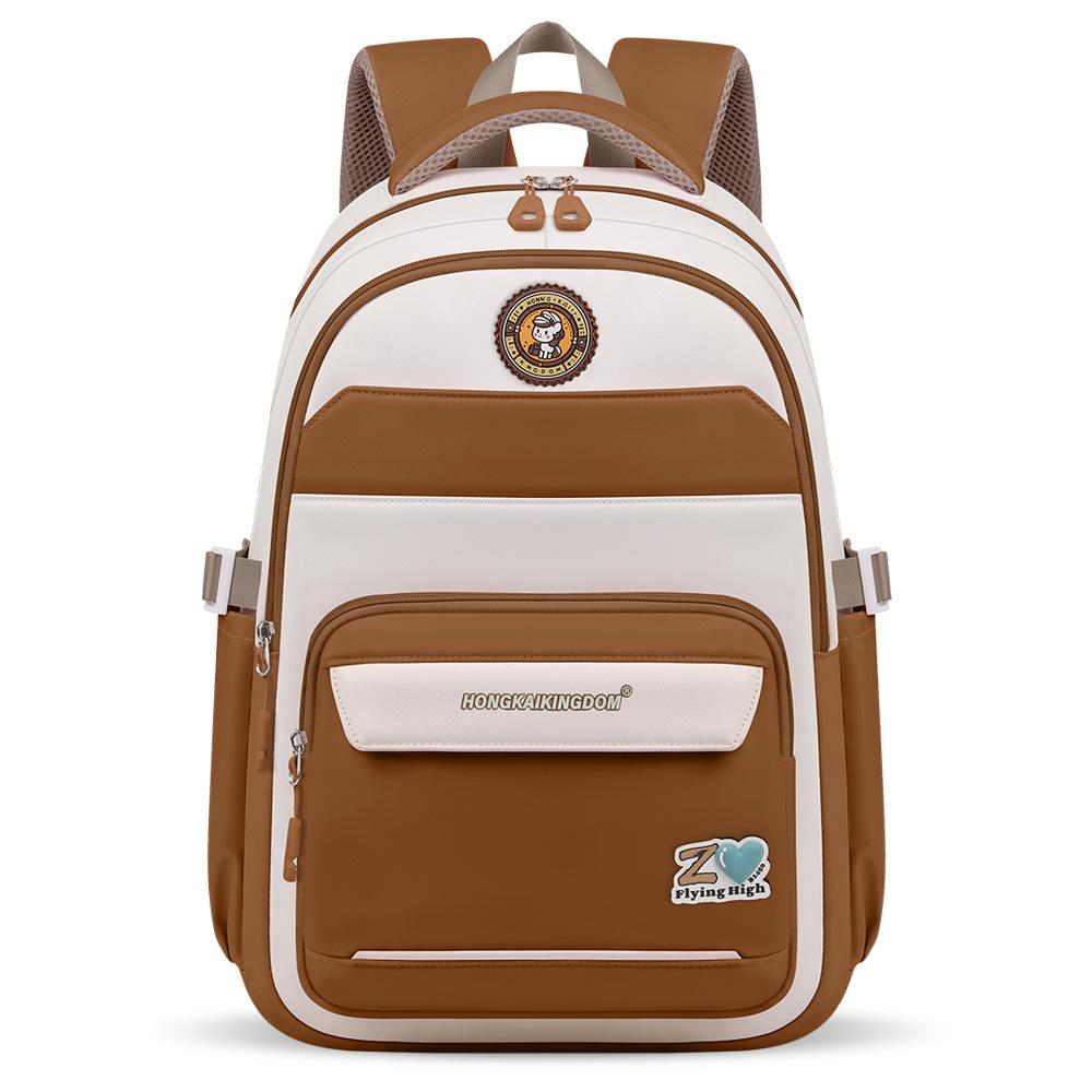 School bag, junior high school primary school students, children's large-capacity backpack, outdoor leisure travel bag, backpack, new model
