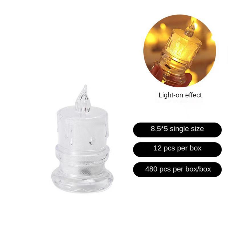 

Электронная свеча, красивая и щедрая, водонепроницаемая и легкая, три праздничных принадлежности для вечеринок, свеча, 30 г