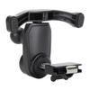 Car Handheld Radio and Mic Vent Mount Adjustable Stable Black Phone Air Outlet Mount for Phones CB