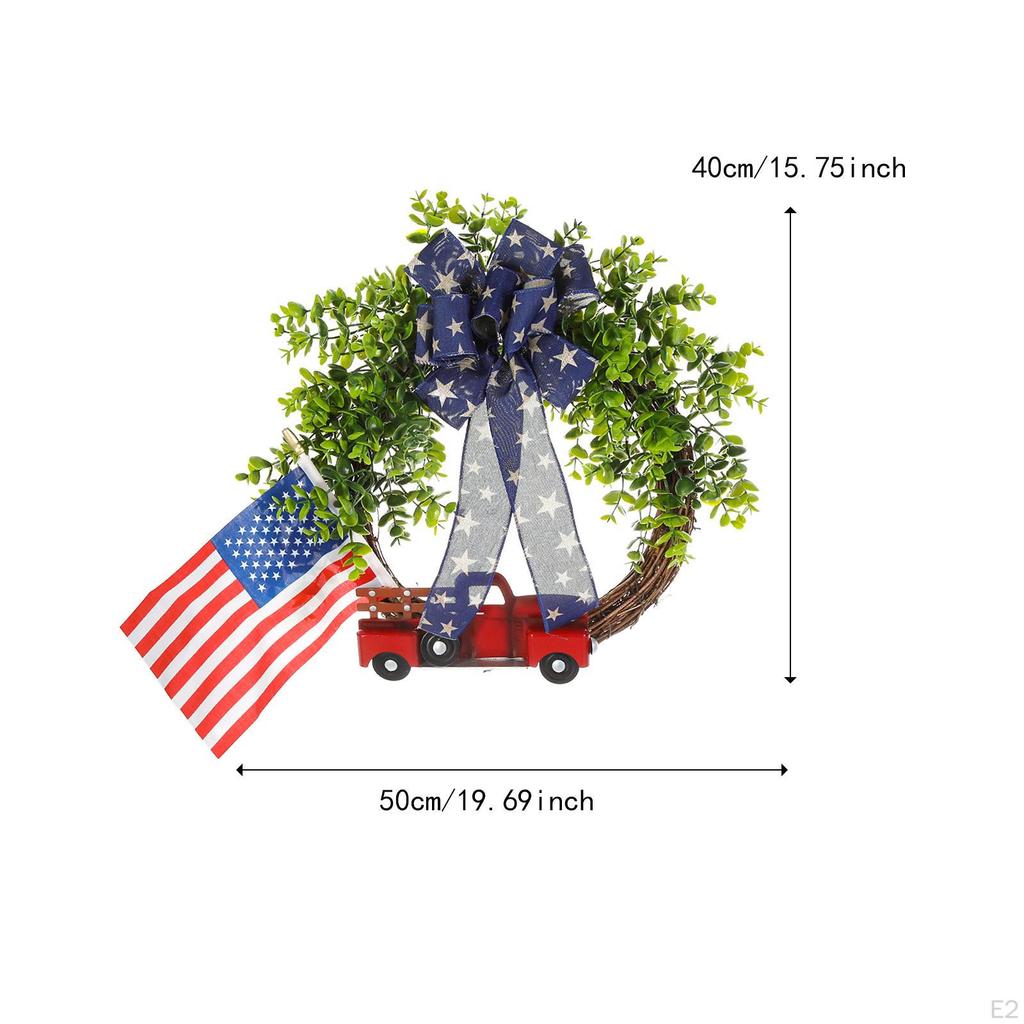 Patriotischer Kranz mit Schleife Vierter Juli für Schlafzimmer Kamin Büro