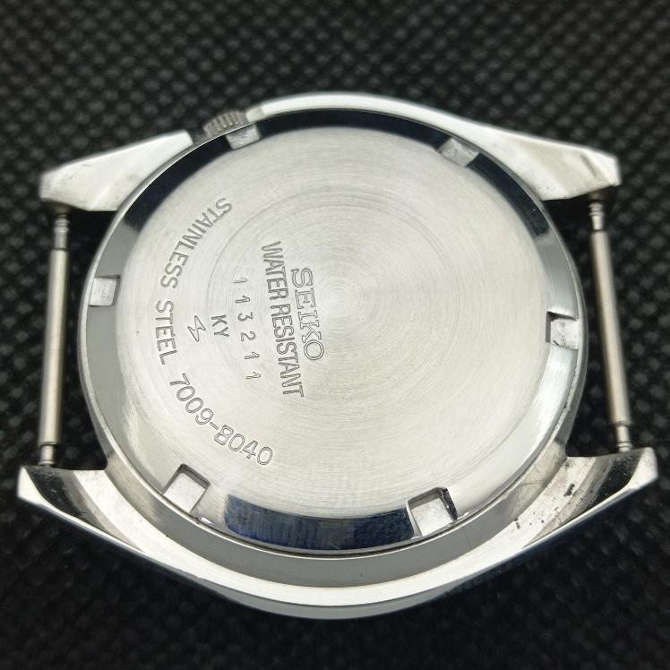 USED RARE VINTAGE SEIKO 5 AUTO 7009A JAPAN MENS ORIGINAL DIAL WATCH A413428-2 SKU621a-a413428