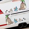 Adesivos de Carro Desenho Animado Anime Estilização Decalques para Janela de Carro Acessórios de Vinil para Para-brisa