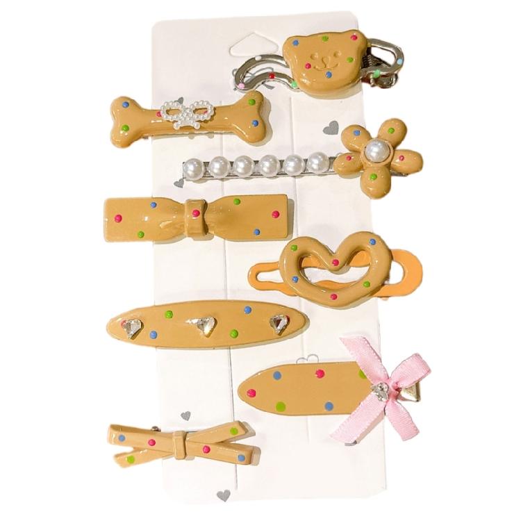 8 Stück Cartoon Sternförmige Haarspange Harz Entenschnabelspangen Stilvolle Haarnadel für Frauen Mädchen Haarstyling-Accessoires