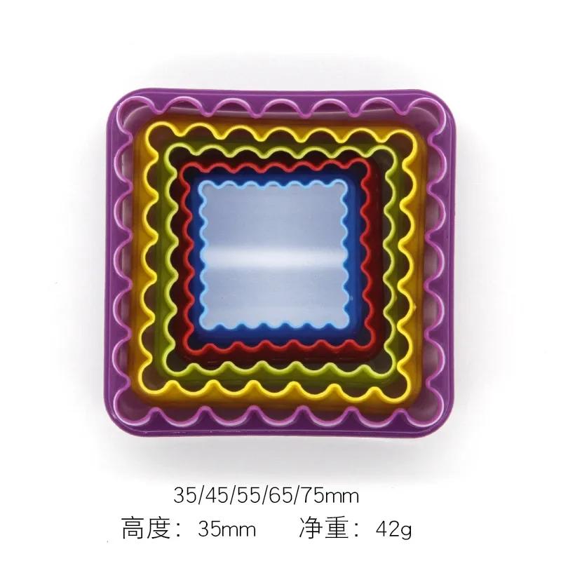 

2024 Форма для торта Формочки для печенья Красочные Милые Формочки Пластиковые Формы Для Выпечки Кулинарный Инструмент Форма Креативный Формочки Для Печенья