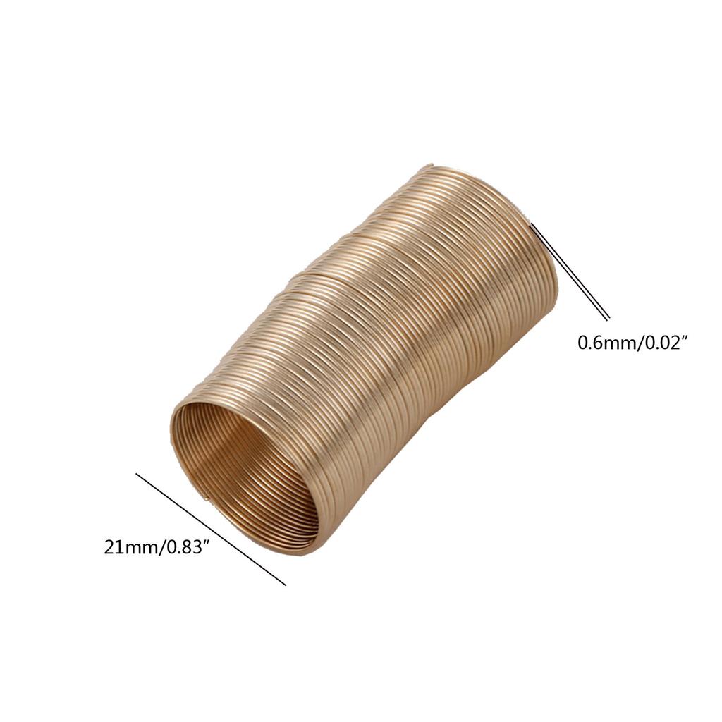 69 Schlaufen Schmuckdraht Memory Perlenstahldraht Armreif Armband Schmuckzubehör für Drahtwickel-Bastelarbeiten Herstellungszubehör