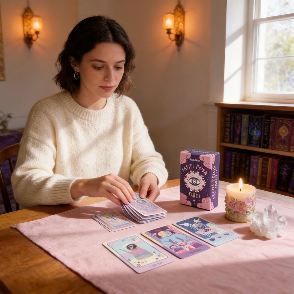 Tarot Kartenspiel 78 Karten Set Mit Texturierter Oberfläche Für Spirituelle Praxis
