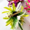 Simulated Orchid Hair Clip Lightweight Bohemian Side Hair Claw for Women Casual Beach Resort Daily Wear Gift
