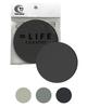 [Featured In Croissant Magazine] Stylish, Water-Absorbent Diatomaceous Earth Coasters, Made In Japan with Silver Ions (2 Round, Dark Gray)