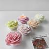 DIY Rose Flower Aroma Candle Silicone Mold Handmade Plaster Epoxy Resin Ornaments Mould Flowers Candle Making Supplies