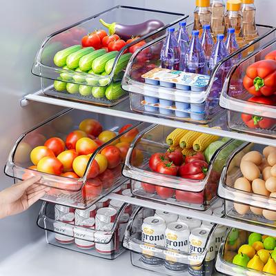 Scatola di Conservazione per Frigorifero Ispessita, Scatola per Mantenere la Freschezza, Cassetto Specifico per la Cucina, Organizzatore Magico per Uova, Frutta e Verdura, Scatola di Conservazione