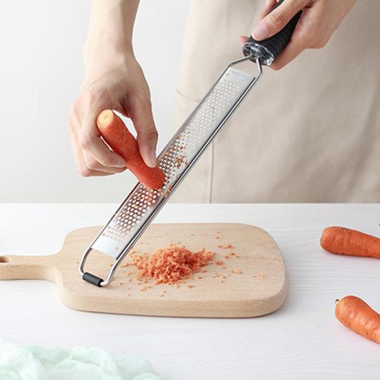 Lemon Zest Grater with Ergonomic Non-Slip Handle Stainless Steel Blade Heavy Duty Citrus Zester Garlic Cheese Ginger Nutmeg Grating Tool