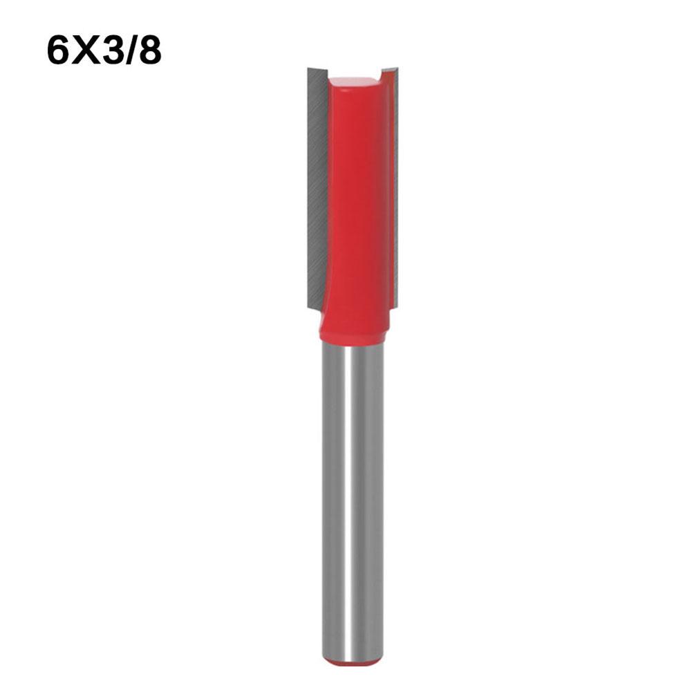 

CHOSUR 6 мм фрезерный хвостовик для резьбы по дереву с двумя канавками, прямой бит 6x3/8