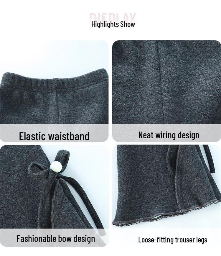 Leggings Invernali da Bambina con Fodera in Pile: Pantaloni spessi alla moda monopezzo per ragazze 2025