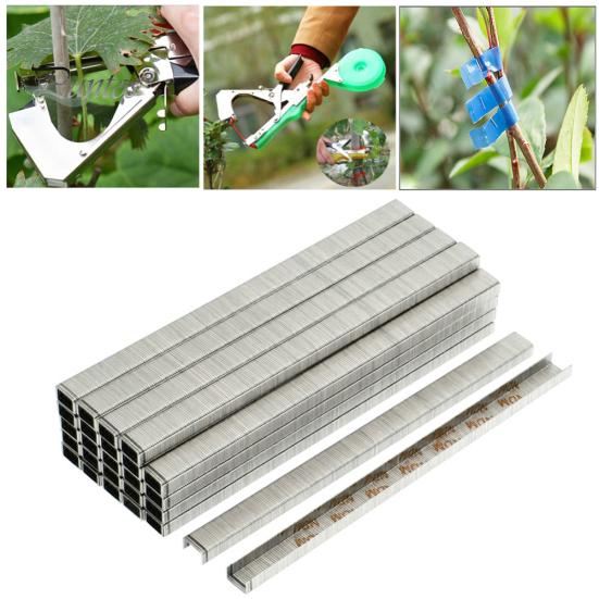 10000 Stücke Gartenpflanze Zweig Tapetool Bindung Bindemaschine Tapener Heftklammern Pins