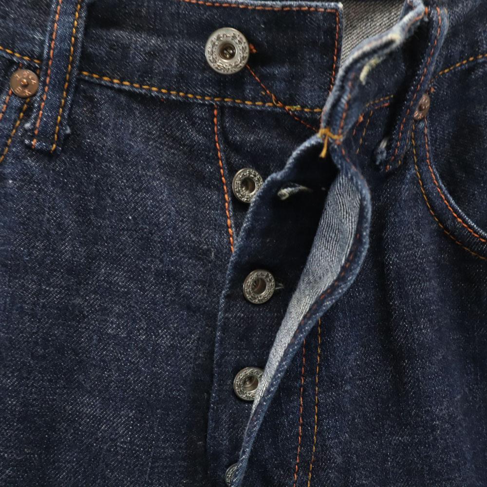 Evisu 1460 Utskåret Daikoku Familievåpen Maling Måkerød ører Denimbukser Herre Brukt
