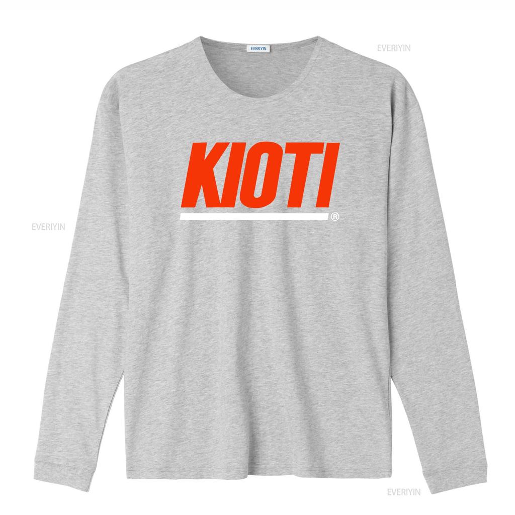 Kioti Tractor Logo Men's Black T Shirt Size S To 3XL Vintage Washed Versatile Comfortable Breathable Stretched Designer Clothes