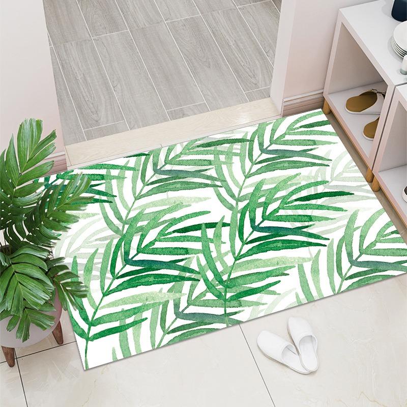 Bohemian Nordic Carpet Crystal Velvet Retro Entrance Doors Entrance Floormat Non Slip Mat Rectangular Door Mat Entrance Foot Mat