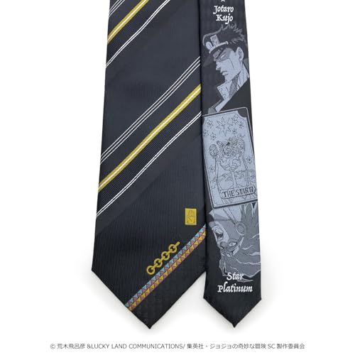 Florence Spec JoJo's Bizarre Adventure Part 3 Tie, Jotaro JJN000005-002, Black 1, Standard Size