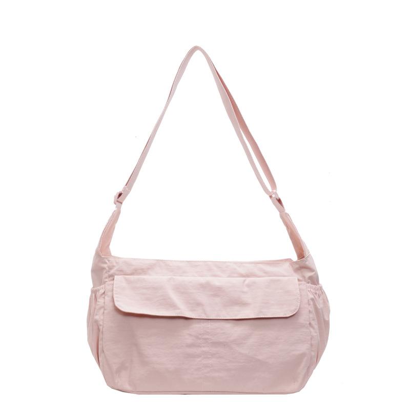 

Студенческая большая плечевая сумка водонепроницаемая нейлоновая сумка-мессенджер женская простая сумка-мессенджер тканевая сумка многокарманная сумка