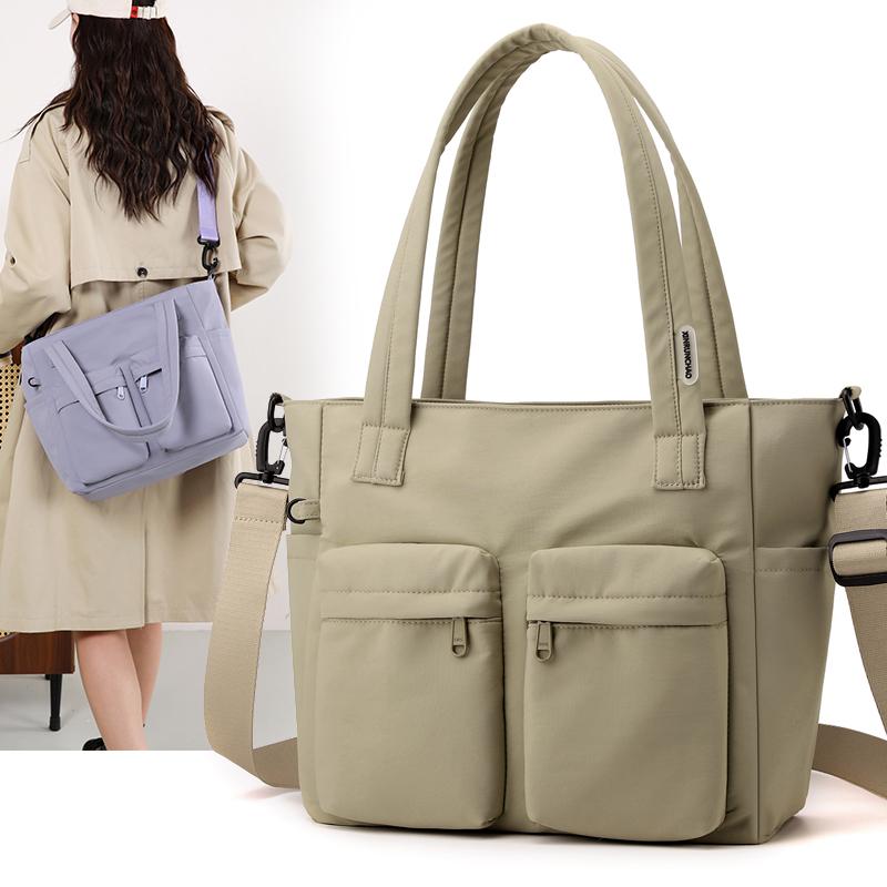 Classic Nylon Shoulder Bag Women Multi Pocket Crossbody Bag Inner Zipper Pocket Ideal for Everyday Use Work Shopping and Meeting Friends