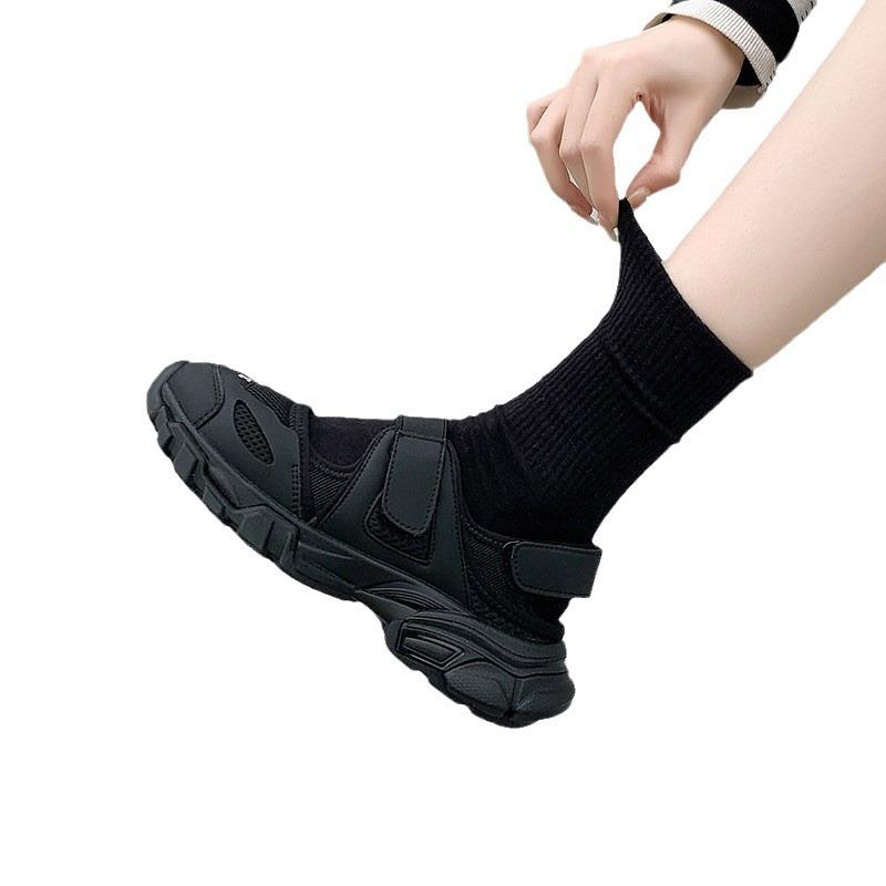 Summer ins Japanese retro Velcro platform casual dad sports sandals single shoes women's shoes beach shoes women